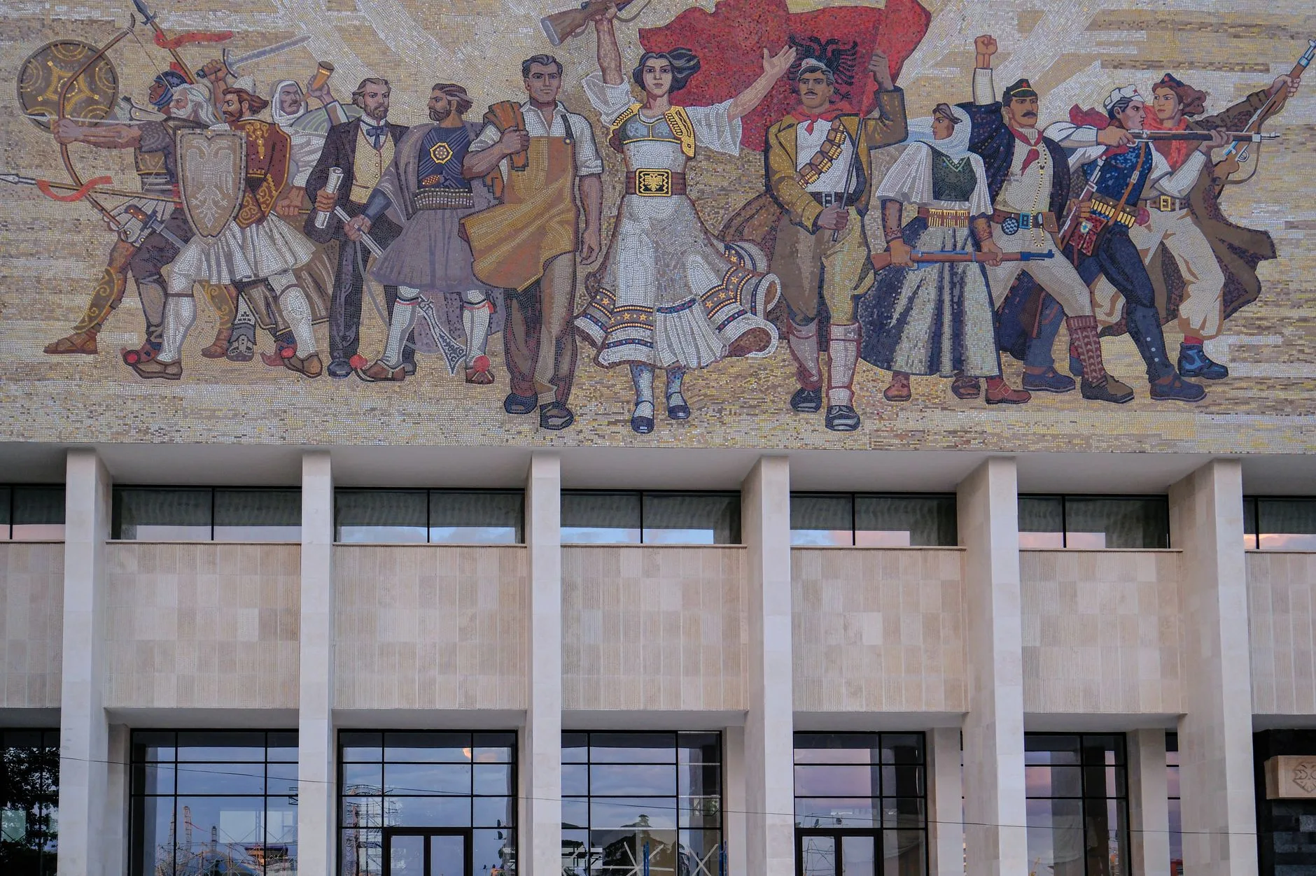 Tiran + National Library of Albania