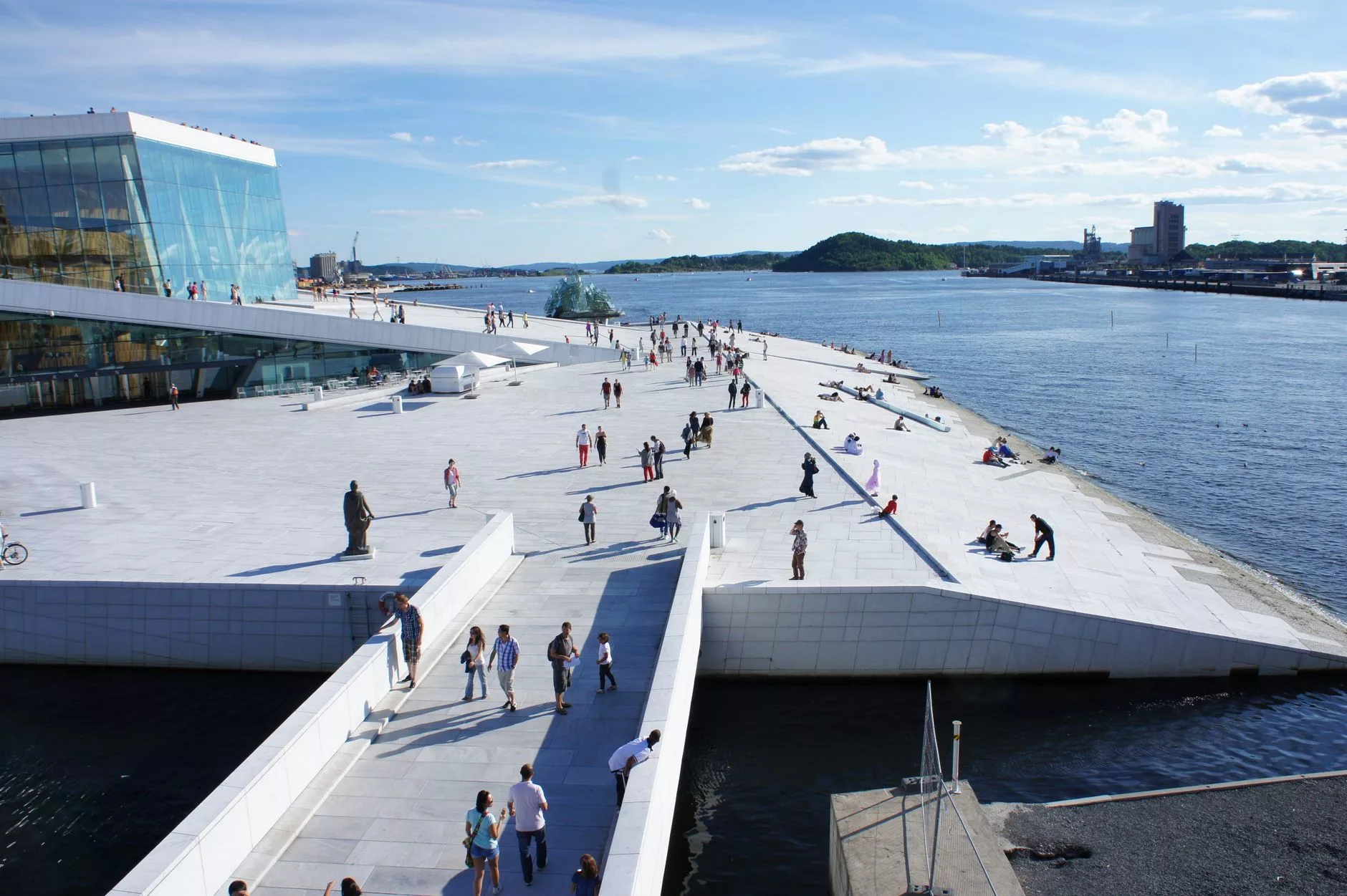 Oslo Opera Binası çatı terası