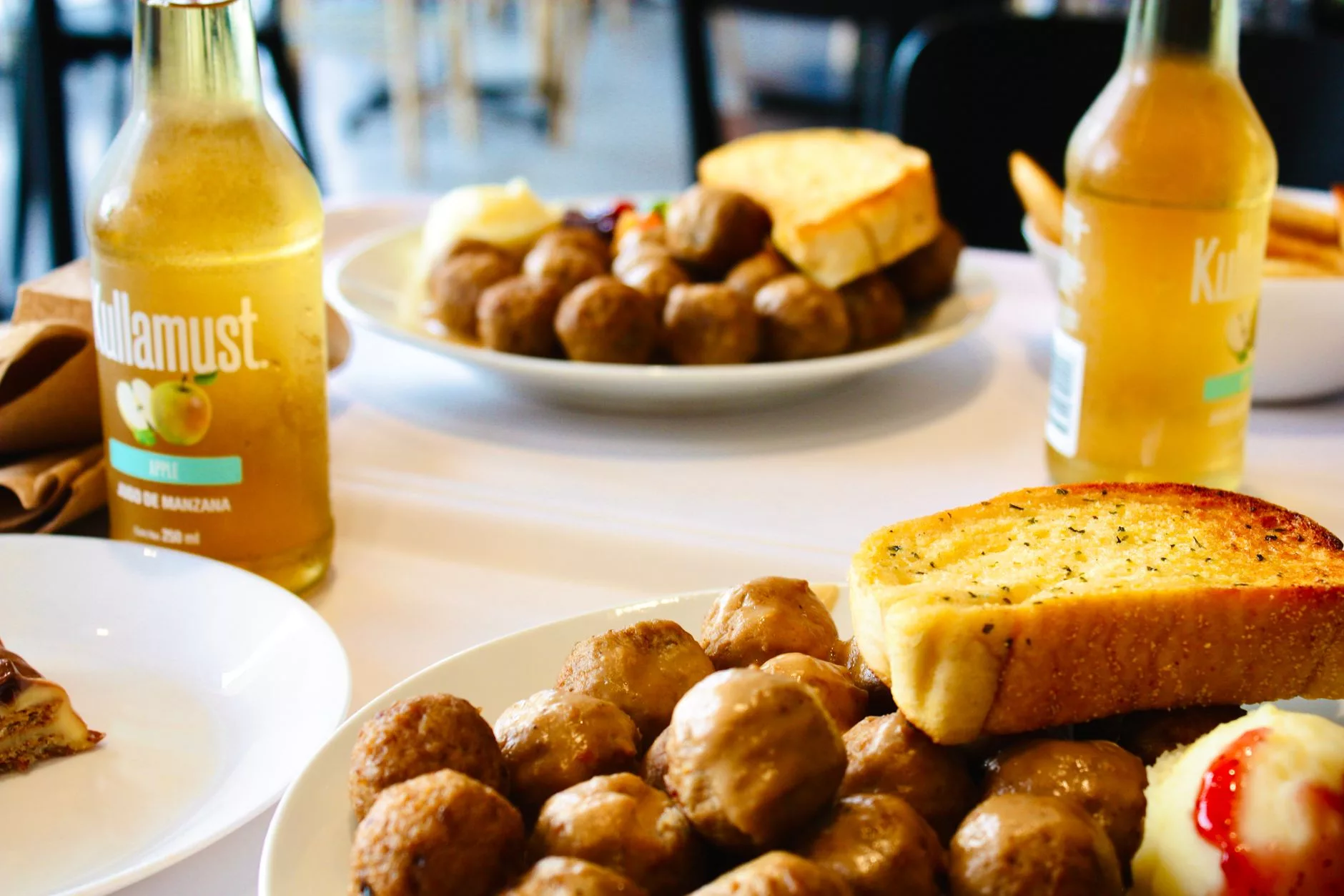 Stockholm traditional Swedish meatballs plate