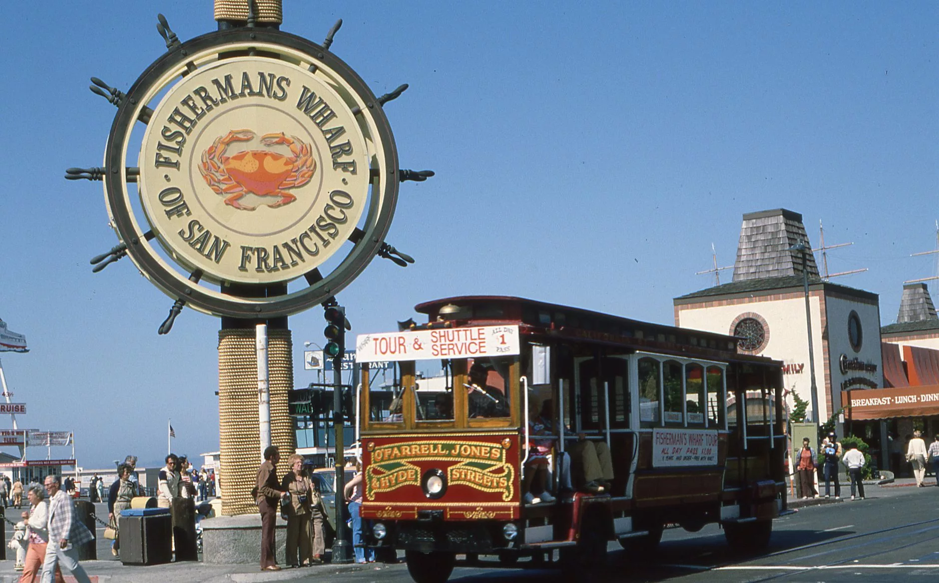 San Francisco Fisherman's Wharf seafood stall