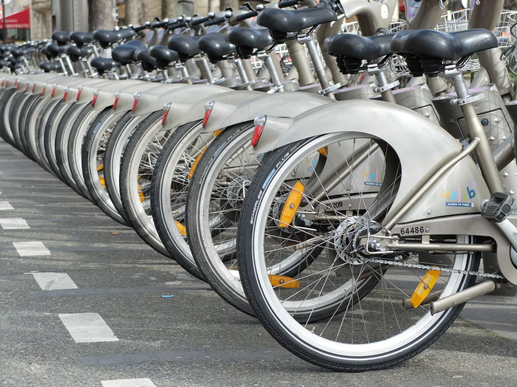 Paris + Velib bisikletleri