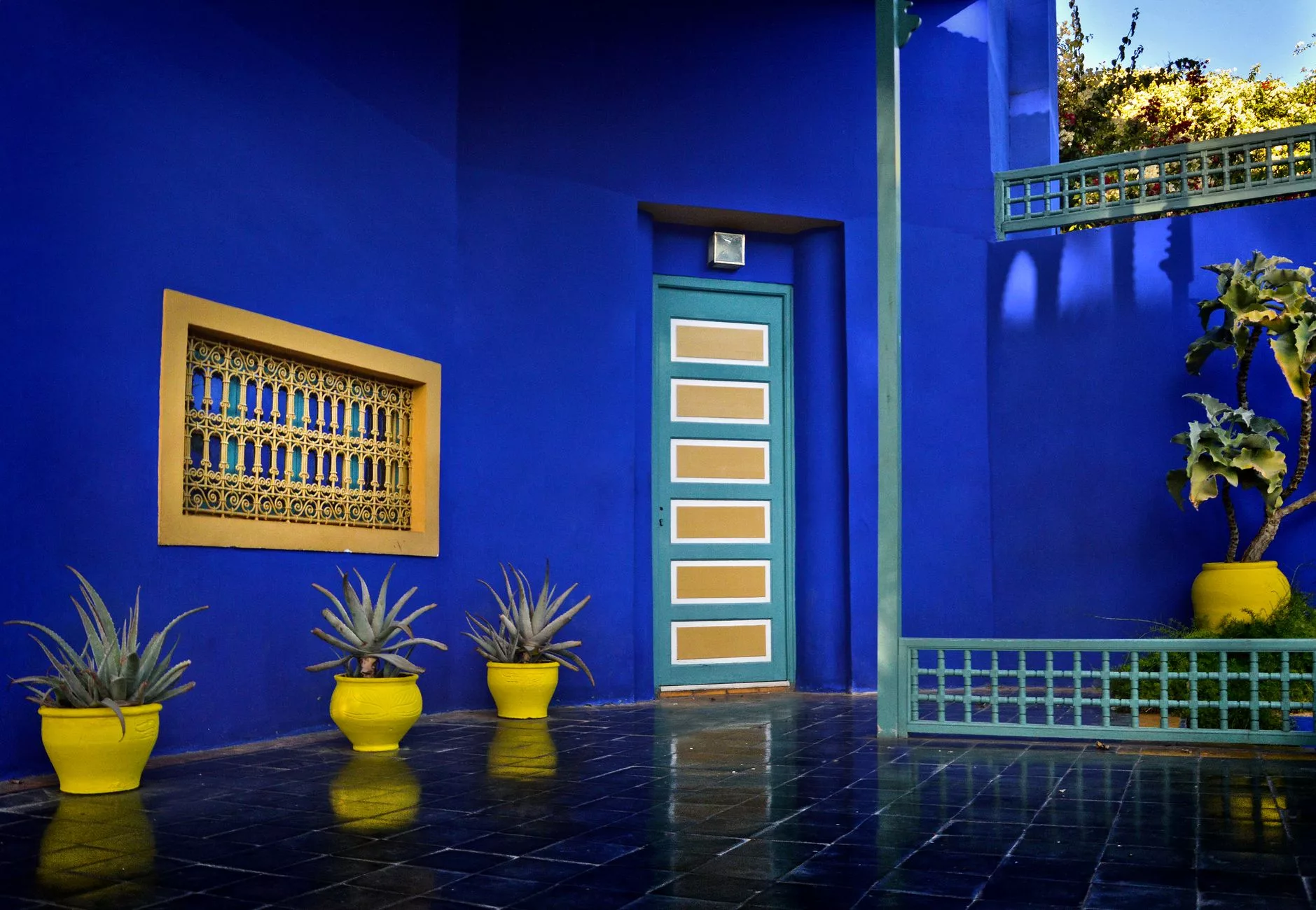 Marakeş Majorelle Bahçesi giriş kapısı