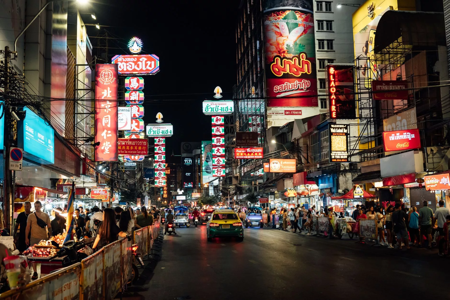 Bangkok Yaowarat Road Chinatown Night