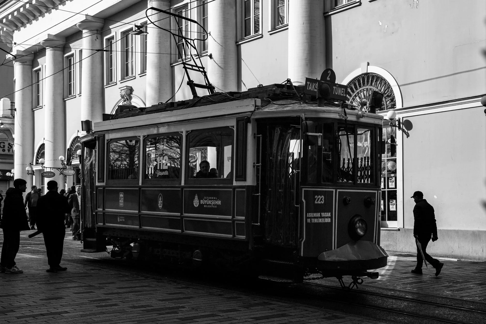 Kazablanka Kasaba Meydanı ve tramvay hattı