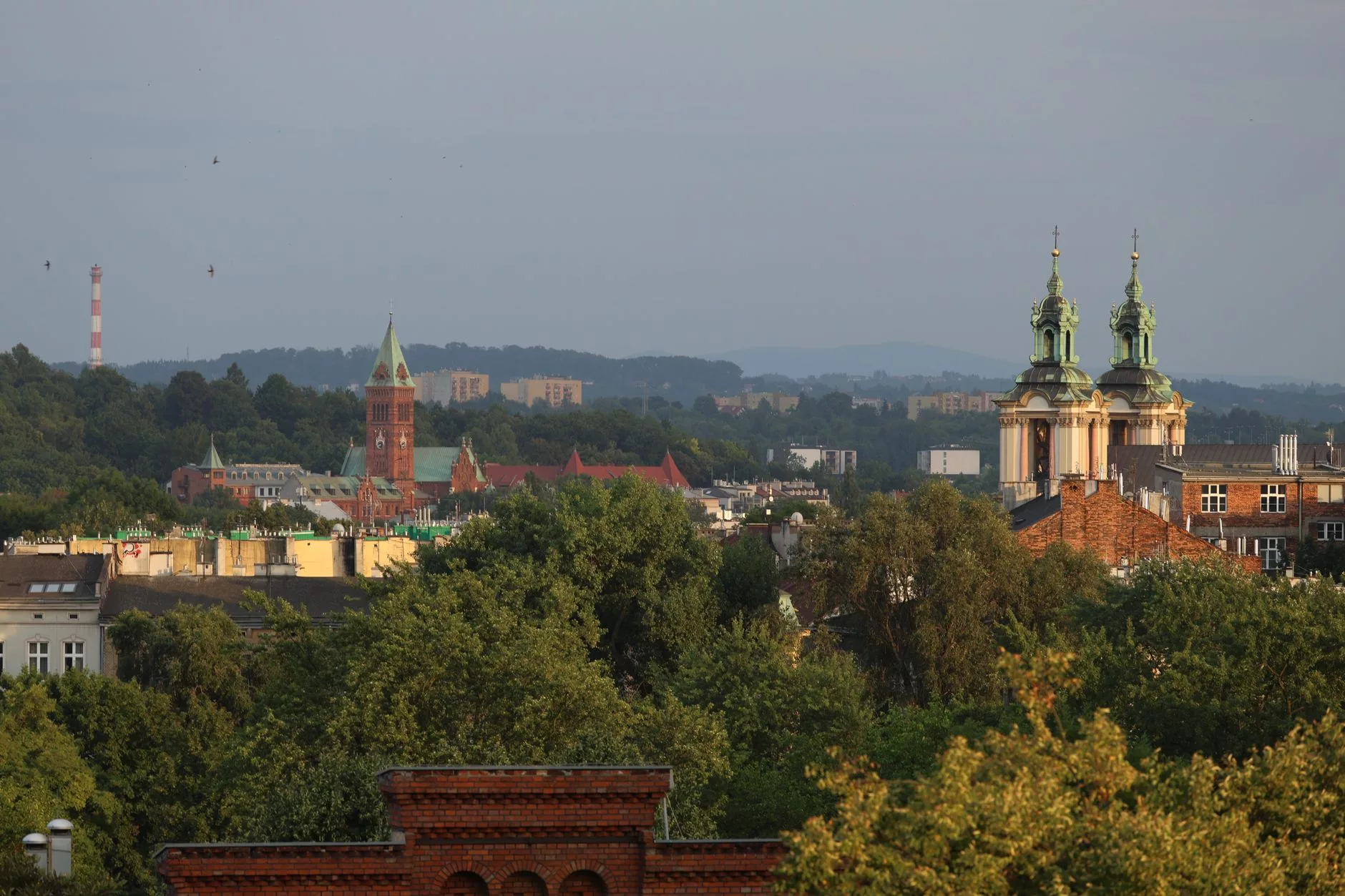 Krakow’un bisiklet yolundan bir manzara