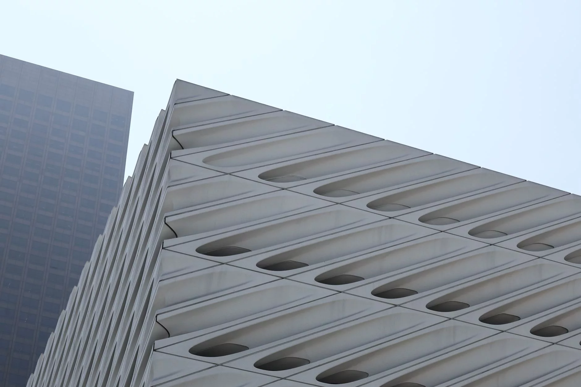 Los Angeles The Broad modern mimari dış cephe