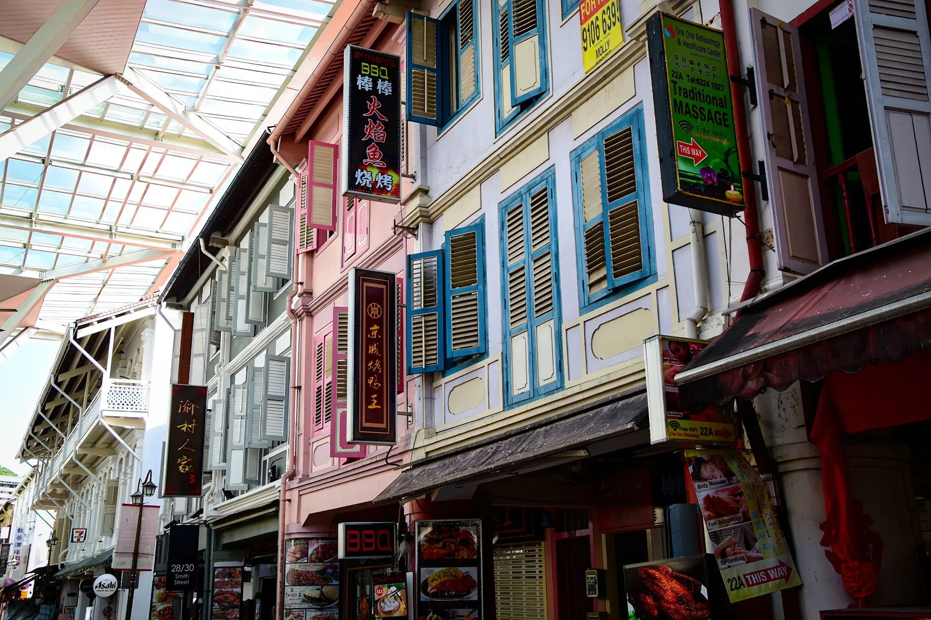 Chinatown Singapur sokakları