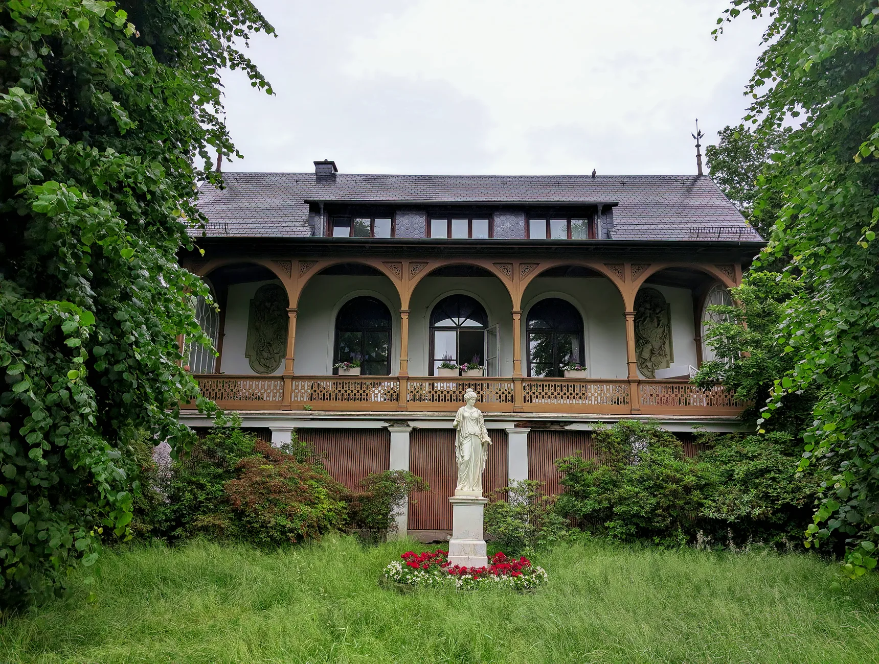 Prag Villa Müller ön bahçesi