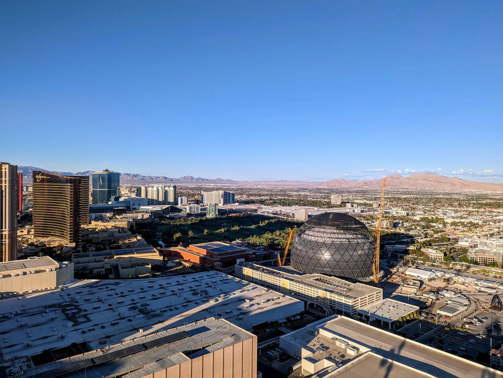 Las Vegas Sphere gece aydınlatması