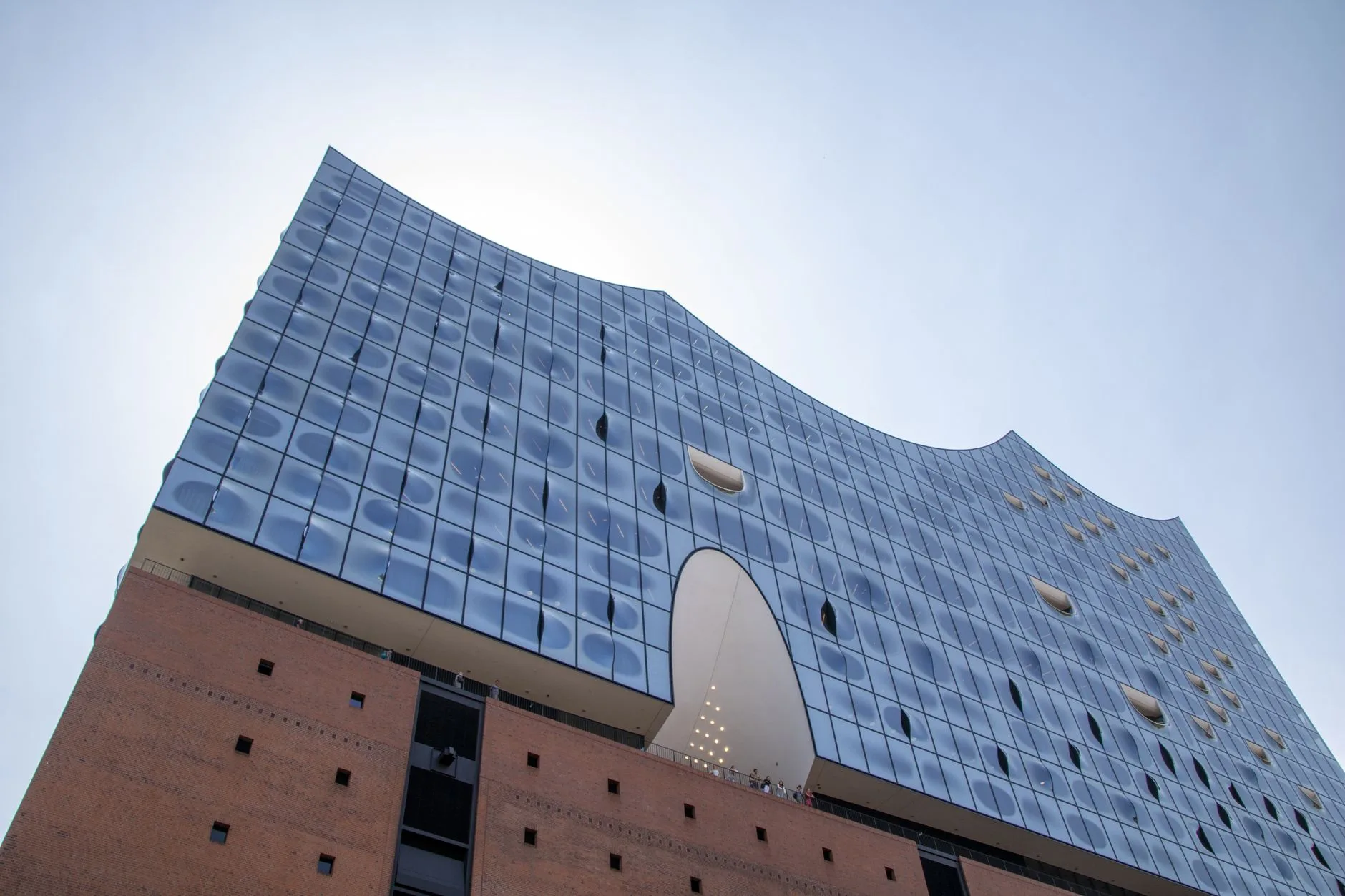 Hamburg Elbphilharmonie binasının dış görünümü