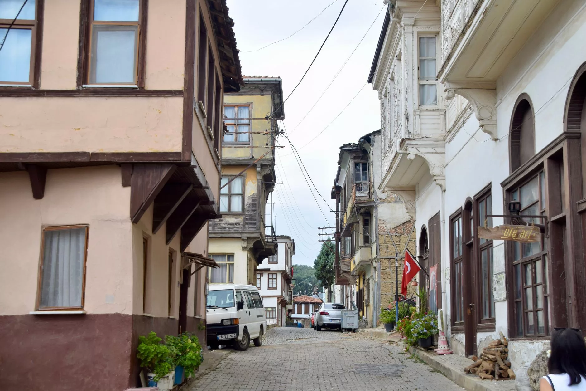 Bükreş Lipscani Eski Şehir sokakları