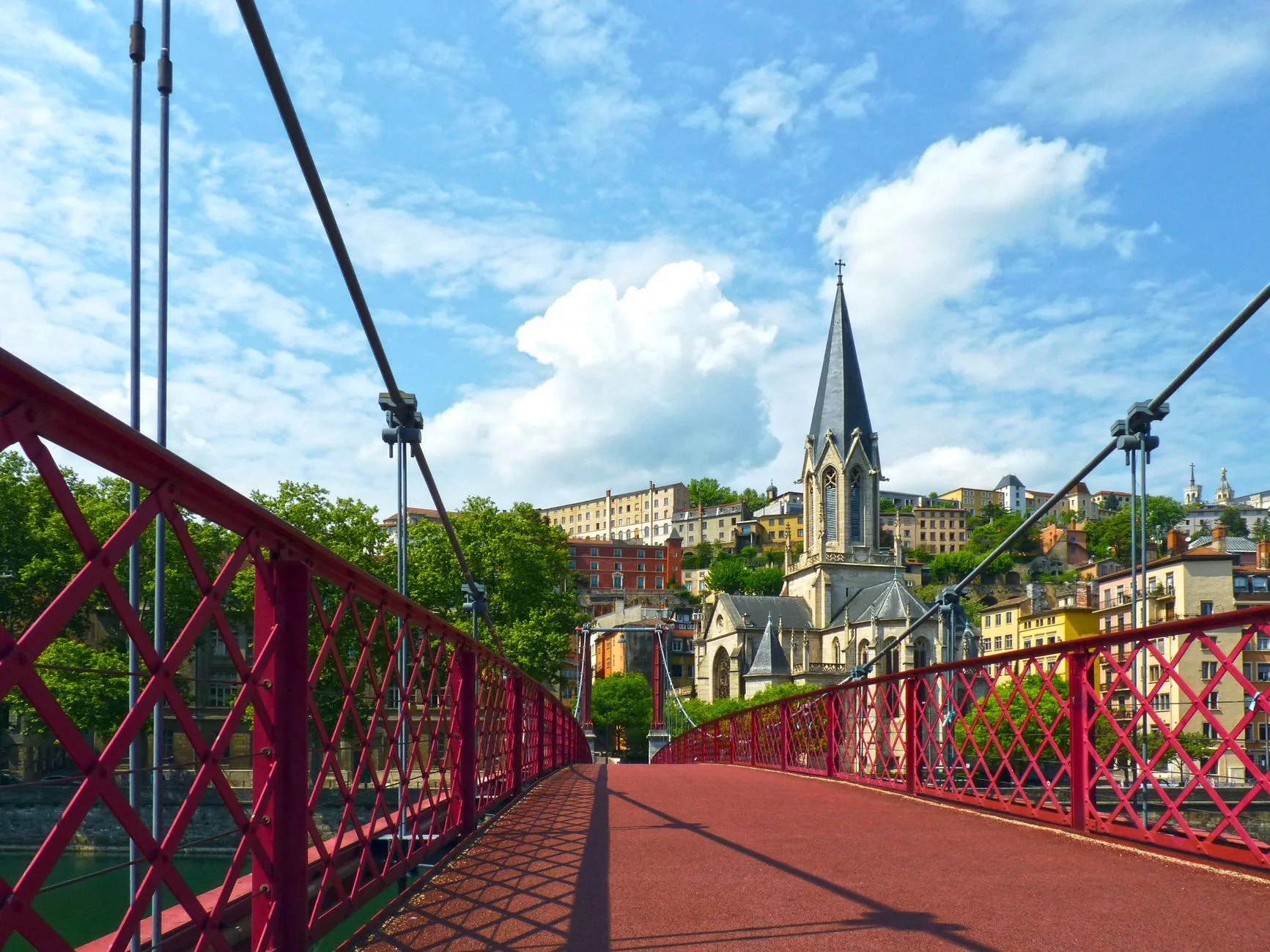 Lyon Vieux Lyon tarihi bölgesi ve Saint-Jean Katedrali