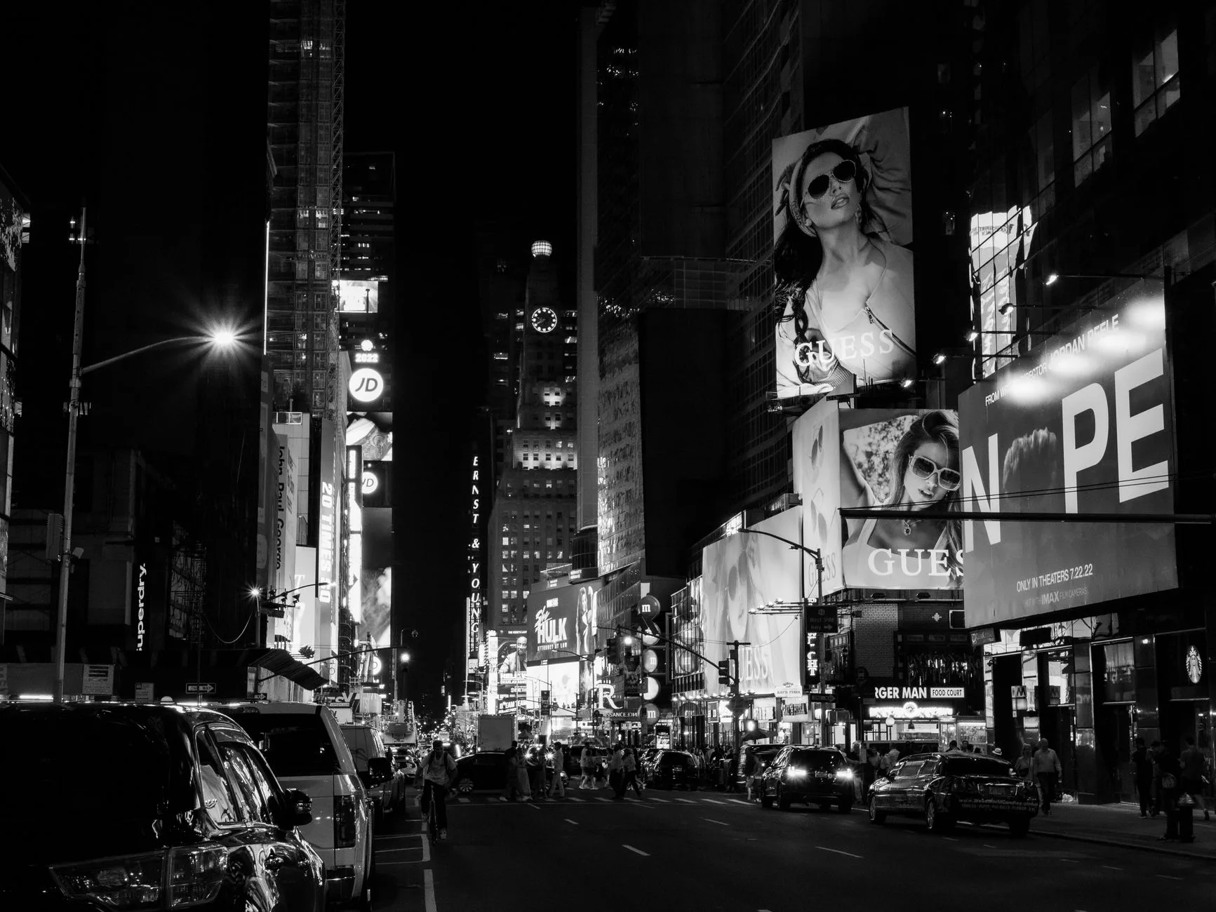 New York Times Square gece manzarası