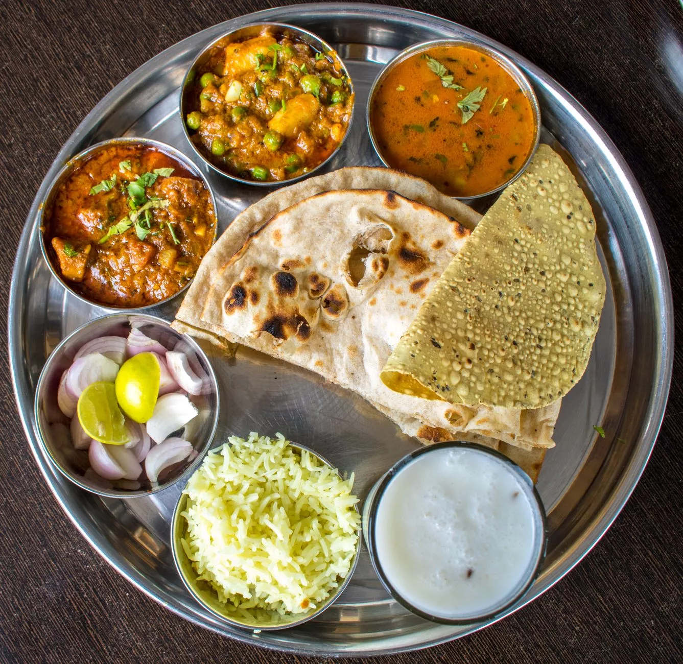 Mumbai Traditional Thali spread