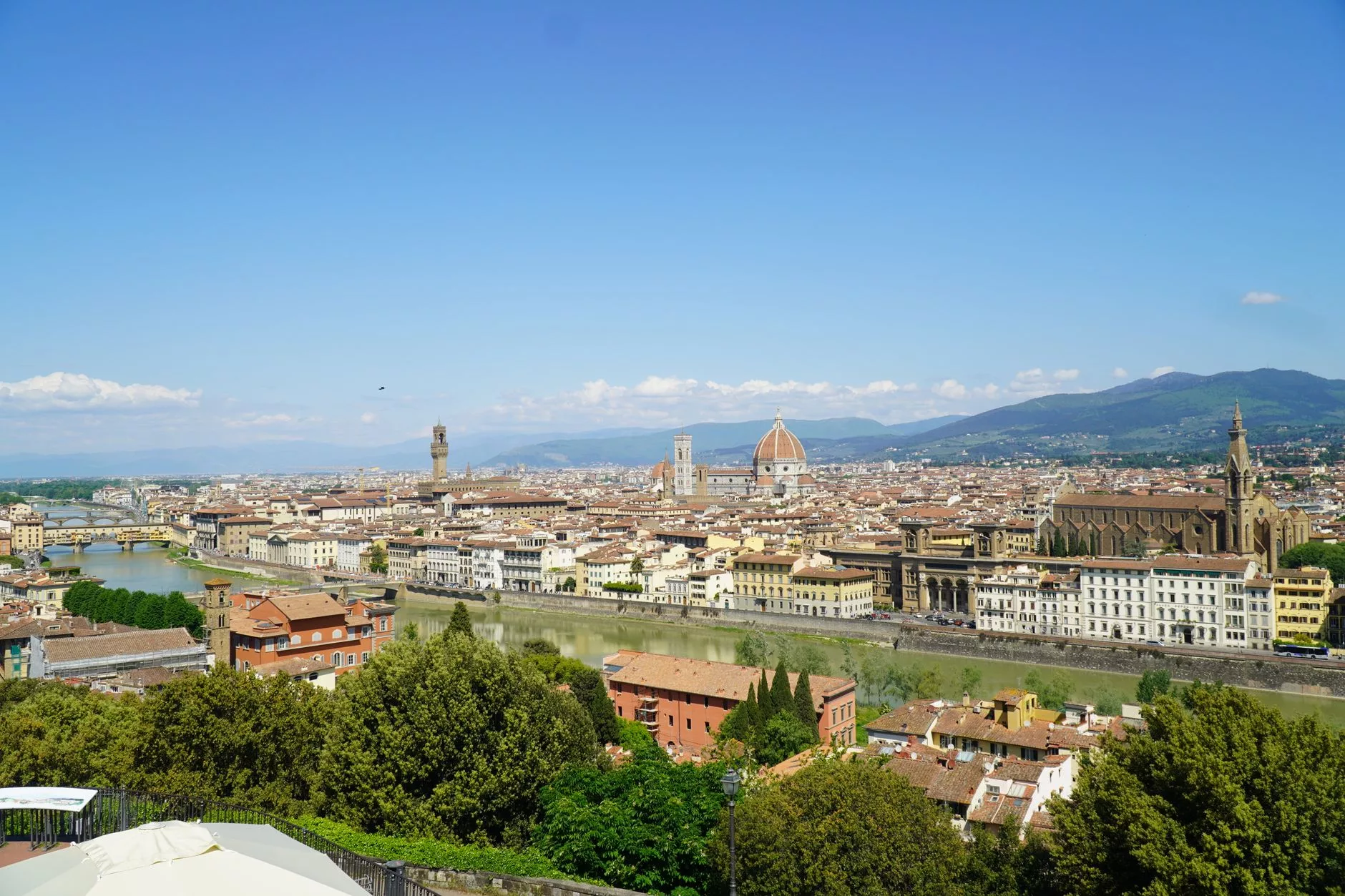 Floransa Piazzale Michelangelo Panoramik Manzara