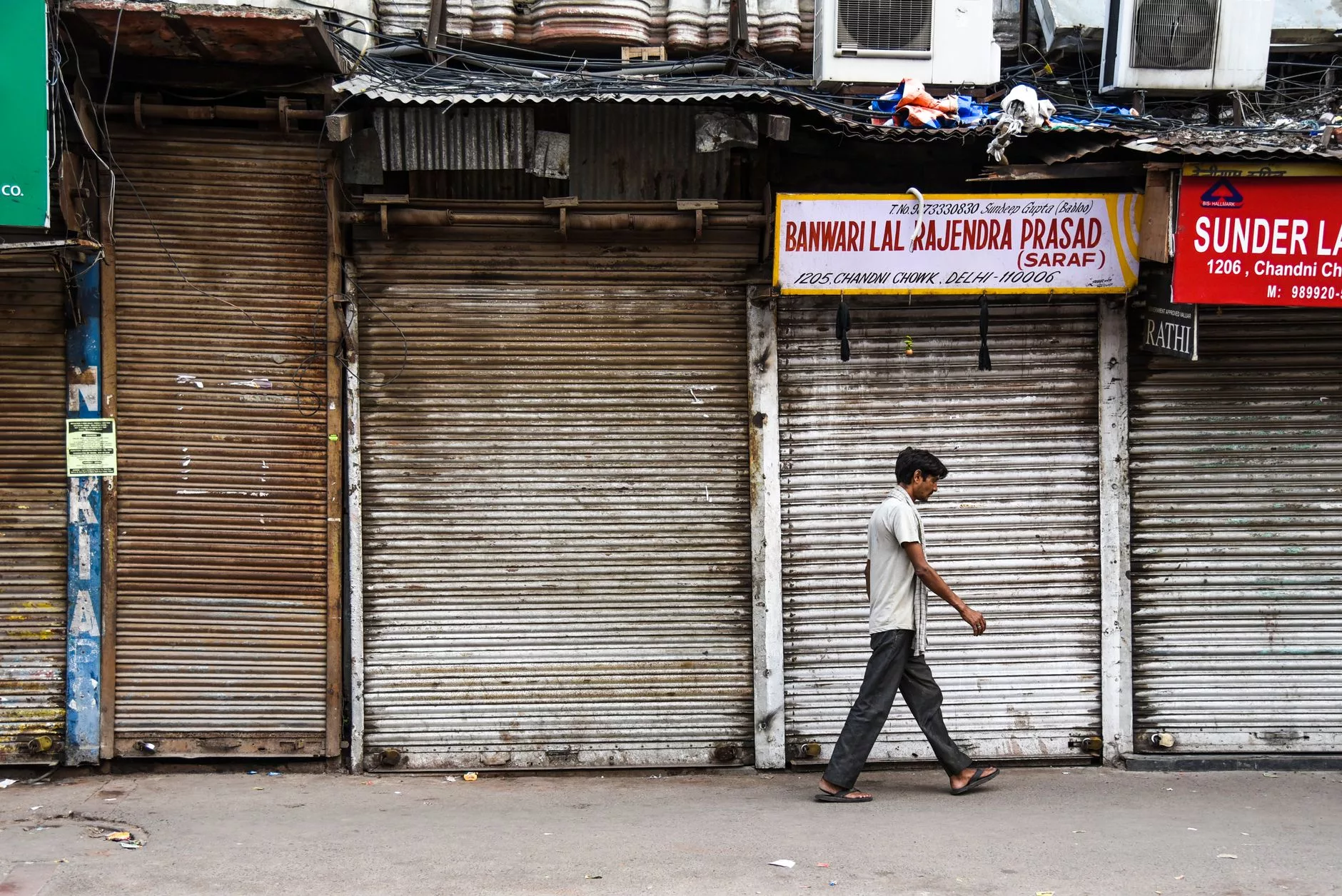 Delhi Chandni Chowk tarihi sokak