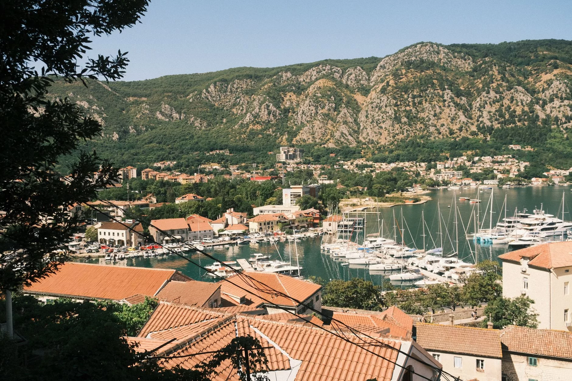 Tivat, Karadağ sahil şeridi ve Porto Montenegro yat limanı
